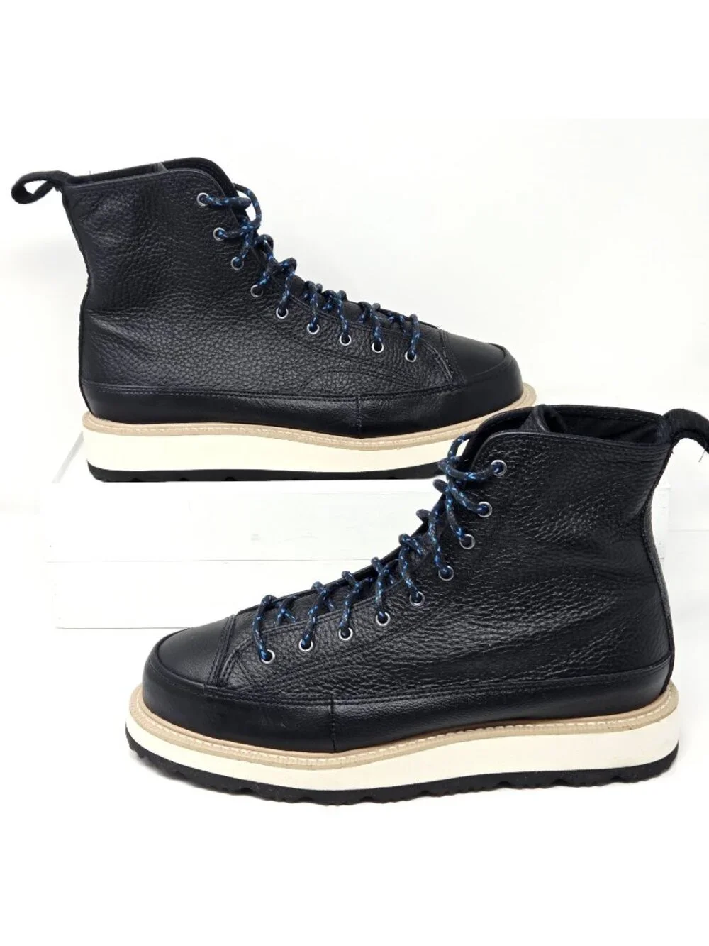 Converse Chuck Taylor Terrain Leather Boots Mens 8 Black High Top 162355C